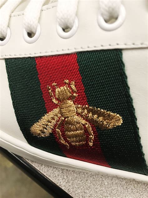 gucci low top bee|gucci ace sneakers with bee.